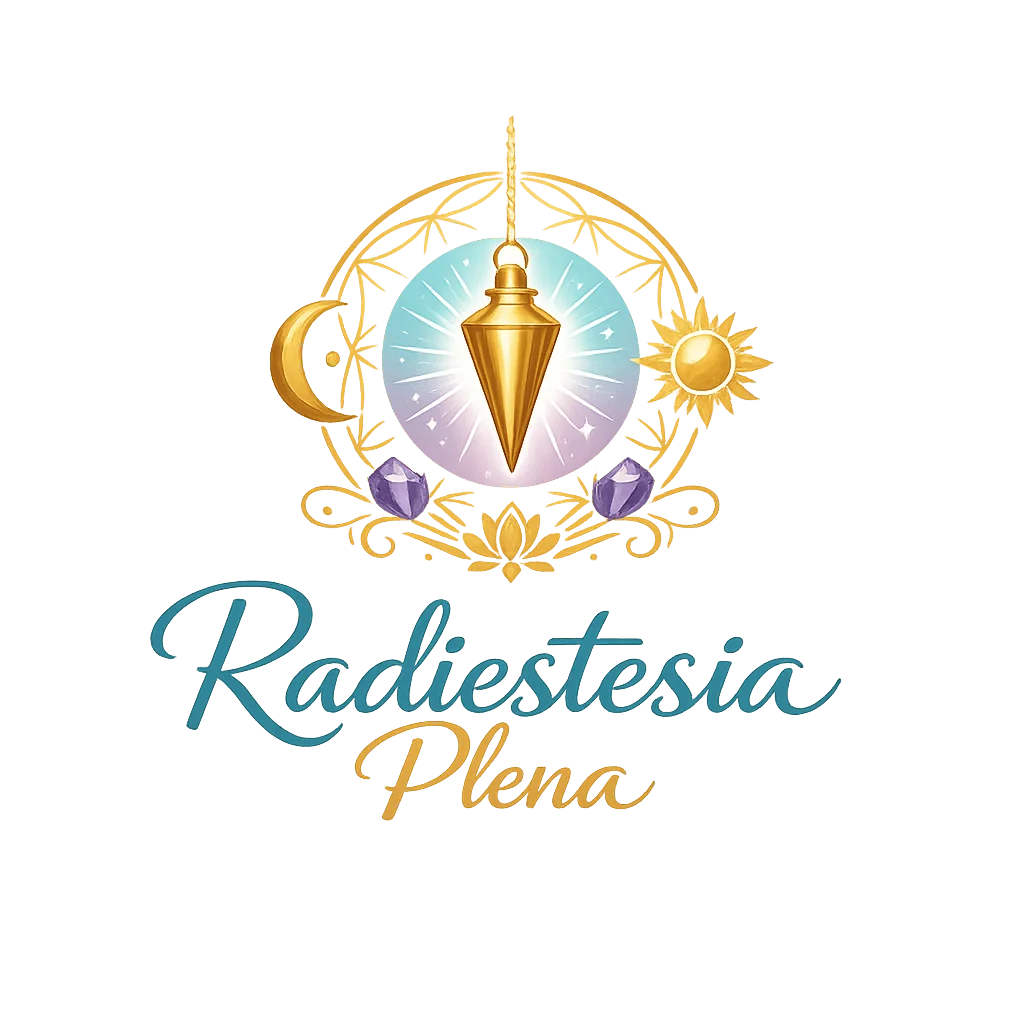 Logotipo da Radiestesia Plena, cliente atendido pelo GO EMPRENET com soluções para fortalecimento da presença na internet.
